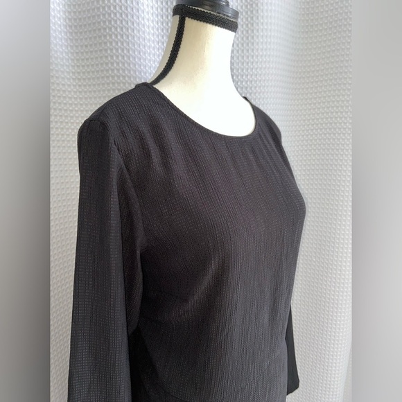 Women’s H&M black long SLIT-FRONT DRESS size medium NWT - Picture 6 of 14